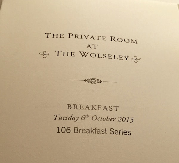 Recognition: reflections over breakfast…