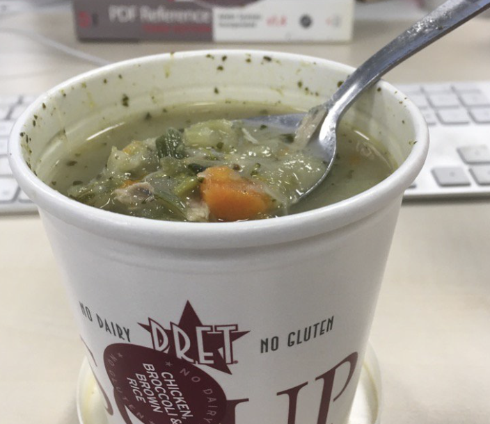A conversation in Pret and being switched-on to students