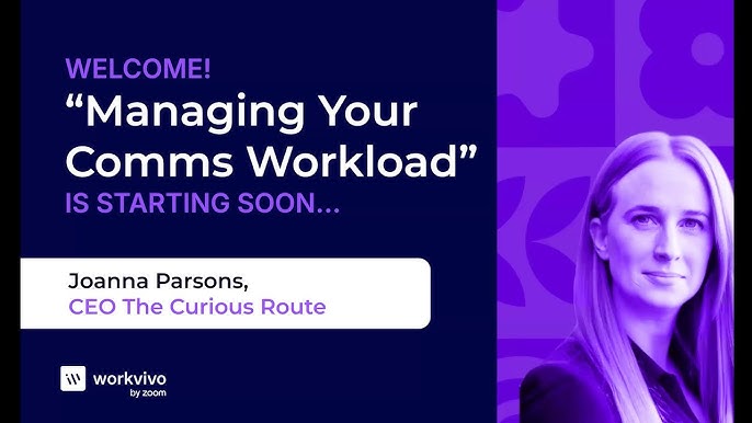 Managing Your Comms Workload Webinar with Joanna Parsons